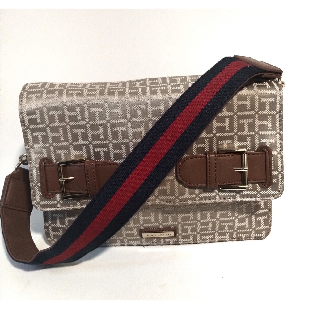 Tommy Hilfiger Monogram Shoulder Purse Pre-owned